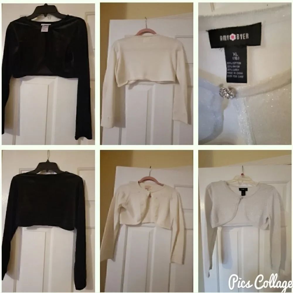 Bundle of Big Girls cropped sweaters